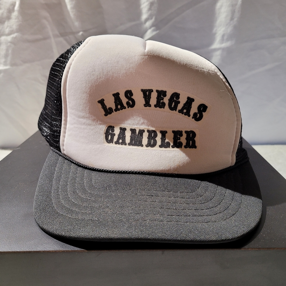 Vintage snap back Las Vegas Gambler trucker's hat